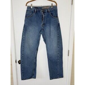 Vintage Genuine Volcom Jeans Denim Men's Button Fly Y2K Grunge Baggy Skater